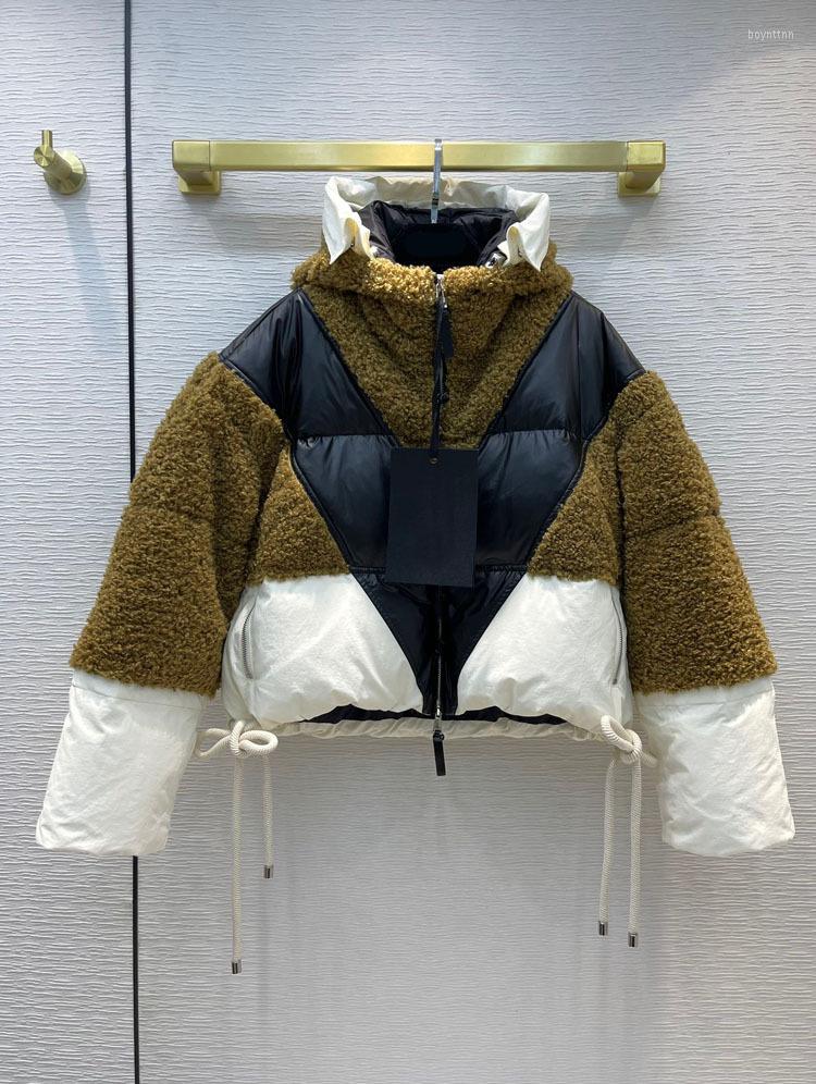 Women' Down M 2022 Winter Jacket Short Female Luxury Oversize Hooded Fleece Plush Warm Coat Zipper, Khaki
Women' Down M 2022 Winter Jacket Short Female Luxury Oversize Hooded Fleece Plush Warm Coat Zipper, Khaki