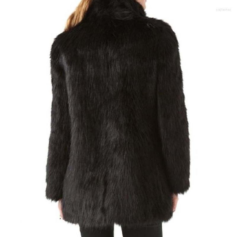 Women' Fur Women Winter Faux Furs Coat Stand Collar Black Fluffy Long Sleeves Warm Female Tops KNG88
Women' Fur Women Winter Faux Furs Coat Stand Collar Black Fluffy Long Sleeves Warm Female Tops KNG88