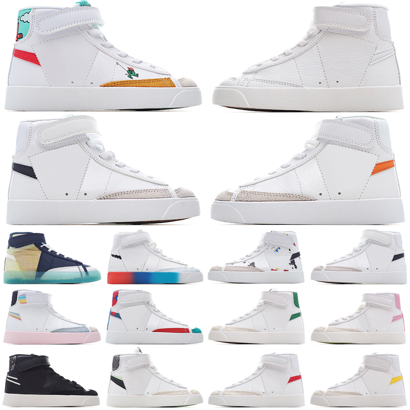 Blazer Mid 77 Vintage Kids Casual Shoes Blazers Jumbo Low Black White Multi Color White Indigo Boys Girls Childs Trainers Designer Platform Sneakers Size 22-37, As photo 19
Blazer Mid 77 Vintage Kids Casual Shoes Blazers Jumbo Low Black White Multi Color White Indigo Boys Girls Childs Trainers Designer Platform Sneakers Size 22-37, As photo 19