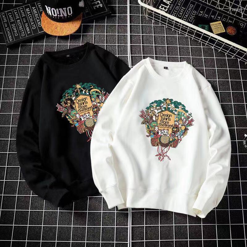 Men's Hoodies Spring And Autumn Sweater Round Neck Hong Kong Style Men's Women's Tide Brand Printed Cotton Tops Long Sleeves, White
Men's Hoodies Spring And Autumn Sweater Round Neck Hong Kong Style Men's Women's Tide Brand Printed Cotton Tops Long Sleeves, White
