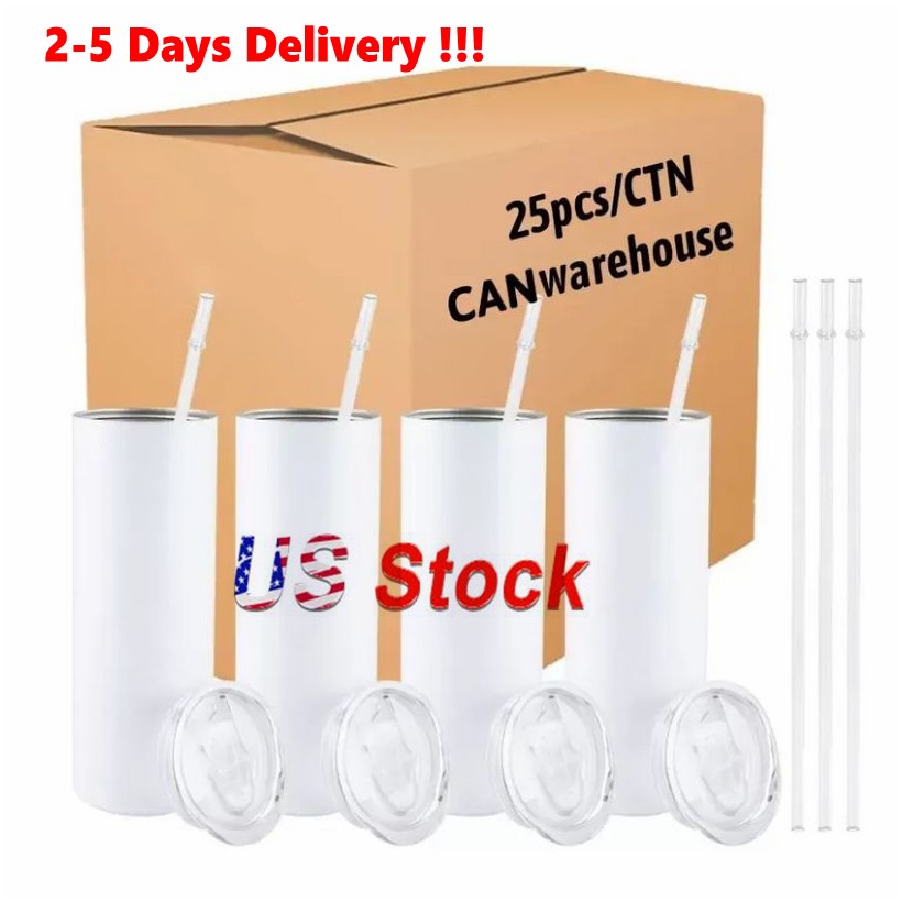 USA Warehouse 25pc/box Mugs STRAIGHT 20oz Sublimation Tumbler Blank Stainless Steel Mugs DIY Tapered Vacuum Insulated Car Coffee 1 Days Delivery GF1025, White /20oz
USA Warehouse 25pc/box Mugs STRAIGHT 20oz Sublimation Tumbler Blank Stainless Steel Mugs DIY Tapered Vacuum Insulated Car Coffee 1 Days Delivery GF1025, White /20oz
