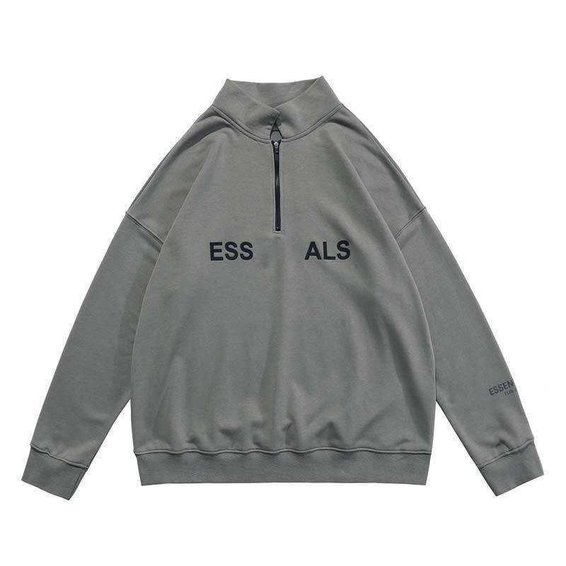 Fashion Brand High Quality Hoodie Autumn Half Zip High Neck Sweatshirt For Men And Women Loose Long Sleeve Gray
Fashion Brand High Quality Hoodie Autumn Half Zip High Neck Sweatshirt For Men And Women Loose Long Sleeve Gray