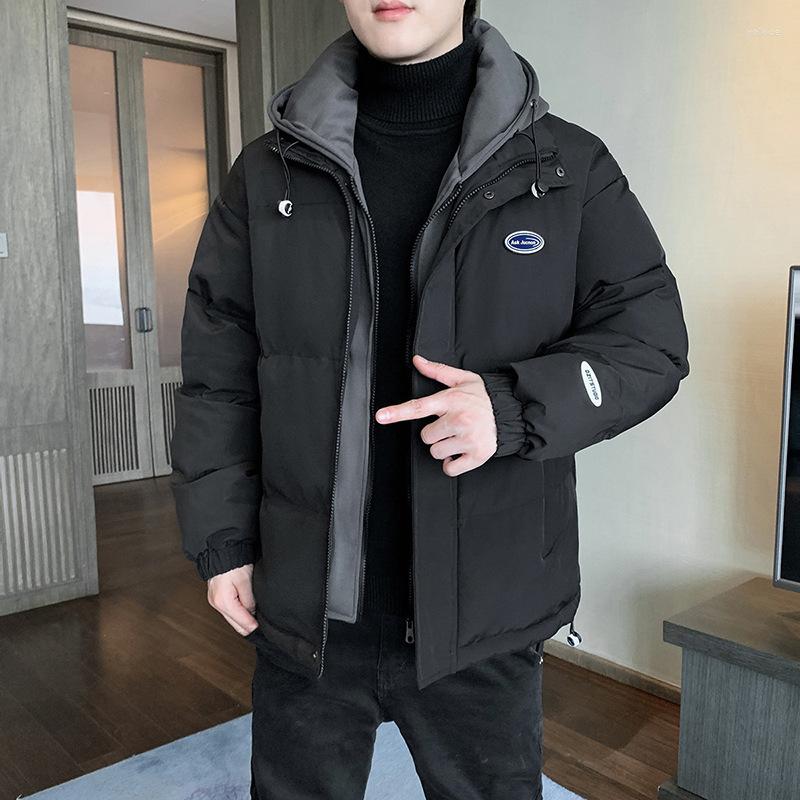 Men' Down Cotton-padded Jacket Winter Hooded Tide Lovers Thicken Plus Velvet Warm Bread, Black
Men' Down Cotton-padded Jacket Winter Hooded Tide Lovers Thicken Plus Velvet Warm Bread, Black