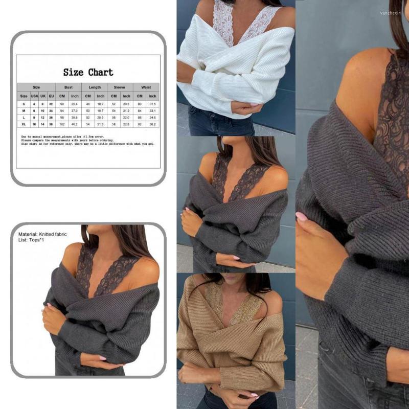 Women' Sweaters Lace Strap Simple Off Shoulder Sweater Skin-friendly Knitted Long Sleeve For Outdoor, Khaki
Women' Sweaters Lace Strap Simple Off Shoulder Sweater Skin-friendly Knitted Long Sleeve For Outdoor, Khaki