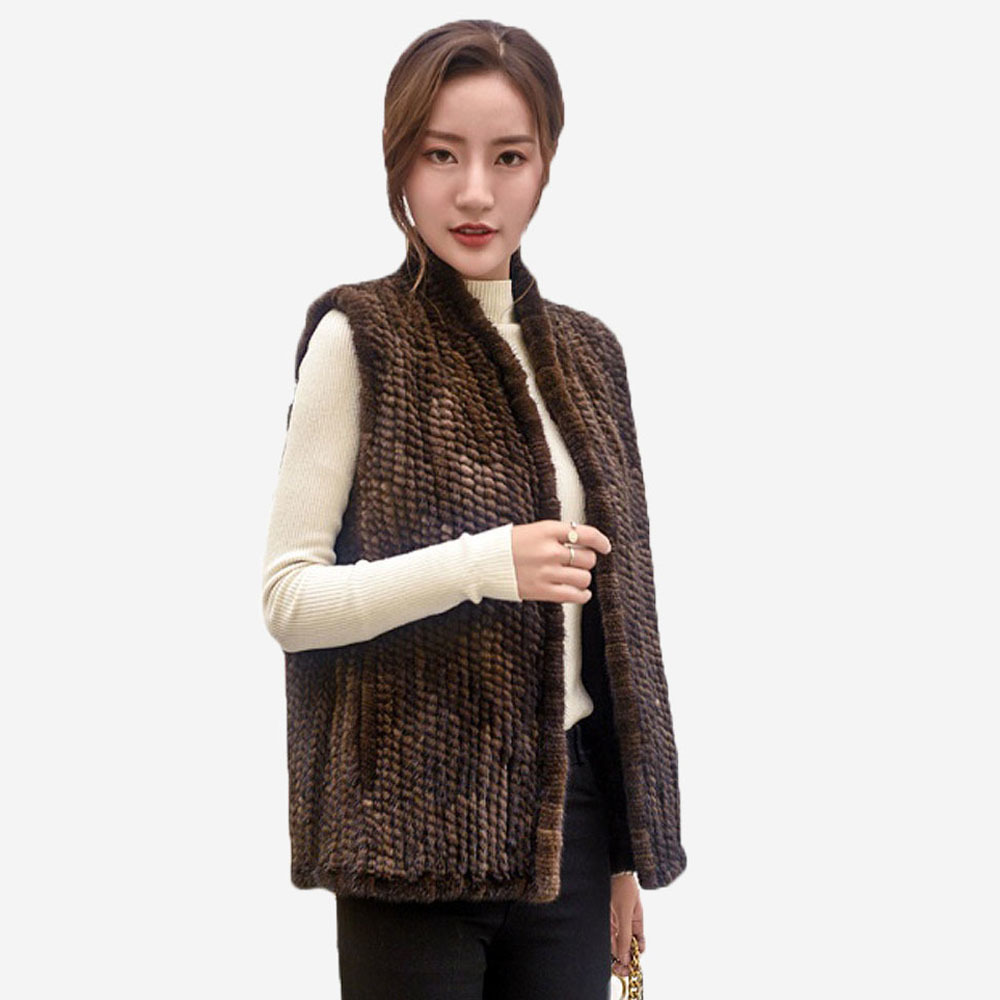 Women's Fur Faux 100 Natural Real Mink Vest Russia Lady Fashion Casual Coat Women Hand Knitted Genuine Sleeveless Coats 221006, Black
Women's Fur Faux 100 Natural Real Mink Vest Russia Lady Fashion Casual Coat Women Hand Knitted Genuine Sleeveless Coats 221006, Black