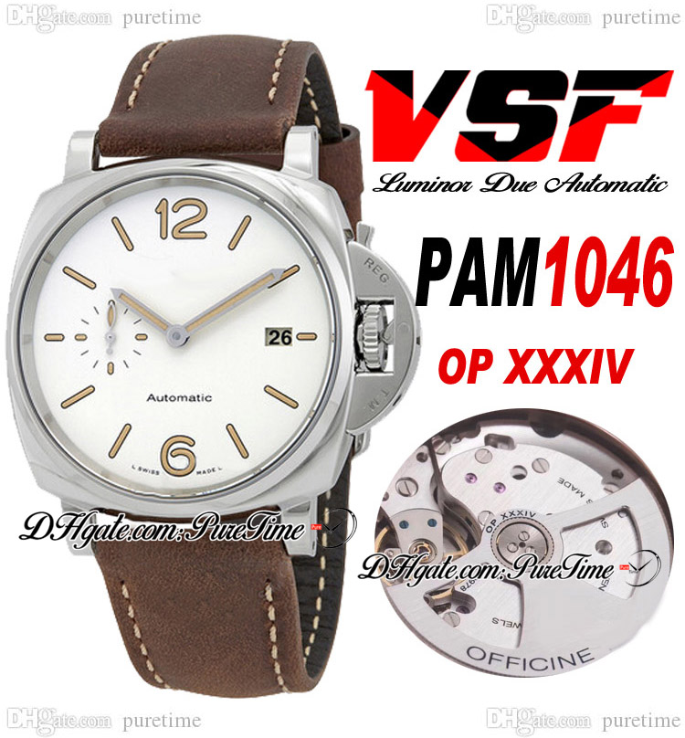 VSF 42mm VS1046 OP XXXIV Automatic Mens Watch Steel Case White Dial Brown Asso Strap Super Edition Watch PTPM Puretime
VSF 42mm VS1046 OP XXXIV Automatic Mens Watch Steel Case White Dial Brown Asso Strap Super Edition Watch PTPM Puretime