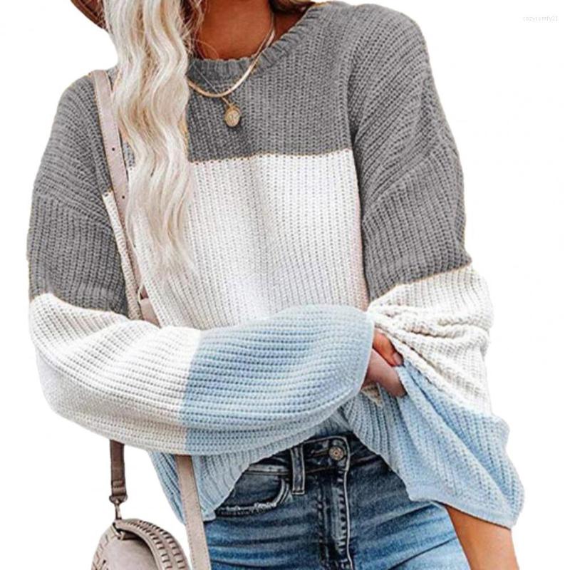 Women's Sweaters Women Sweater Color Contrast Soft Simple Ladies Round Neck Stitching Knitted Top Knitwear Pullover Jumper 3XL, Black
Women's Sweaters Women Sweater Color Contrast Soft Simple Ladies Round Neck Stitching Knitted Top Knitwear Pullover Jumper 3XL, Black