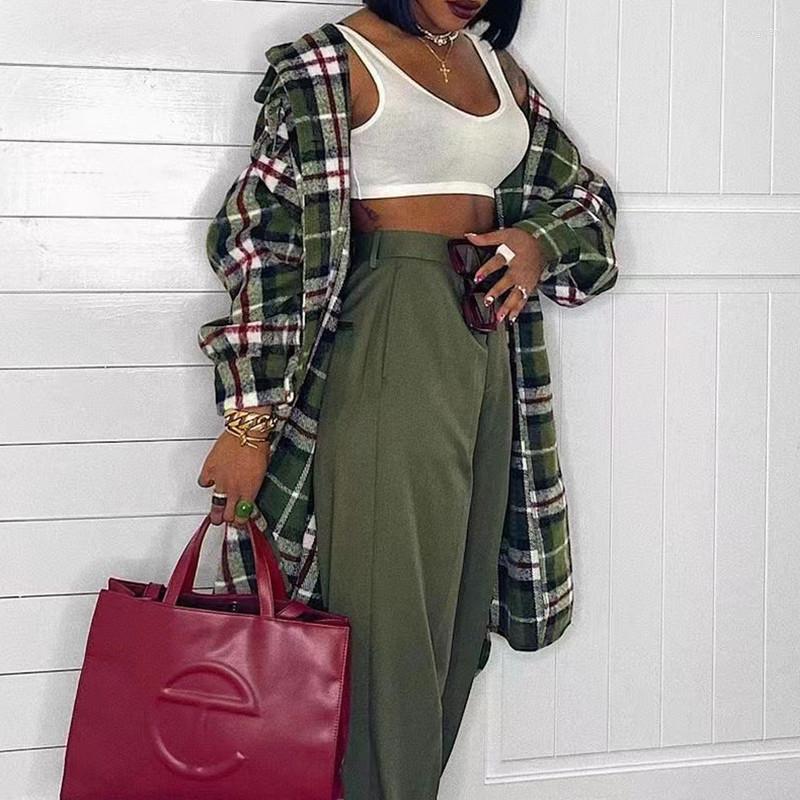 Women' Blouses Ladies' Outerwear Classic Plaid High Quality Woolen Shirt Jacket Women 2022 Camisas Mujer Button Up
Women' Blouses Ladies' Outerwear Classic Plaid High Quality Woolen Shirt Jacket Women 2022 Camisas Mujer Button Up