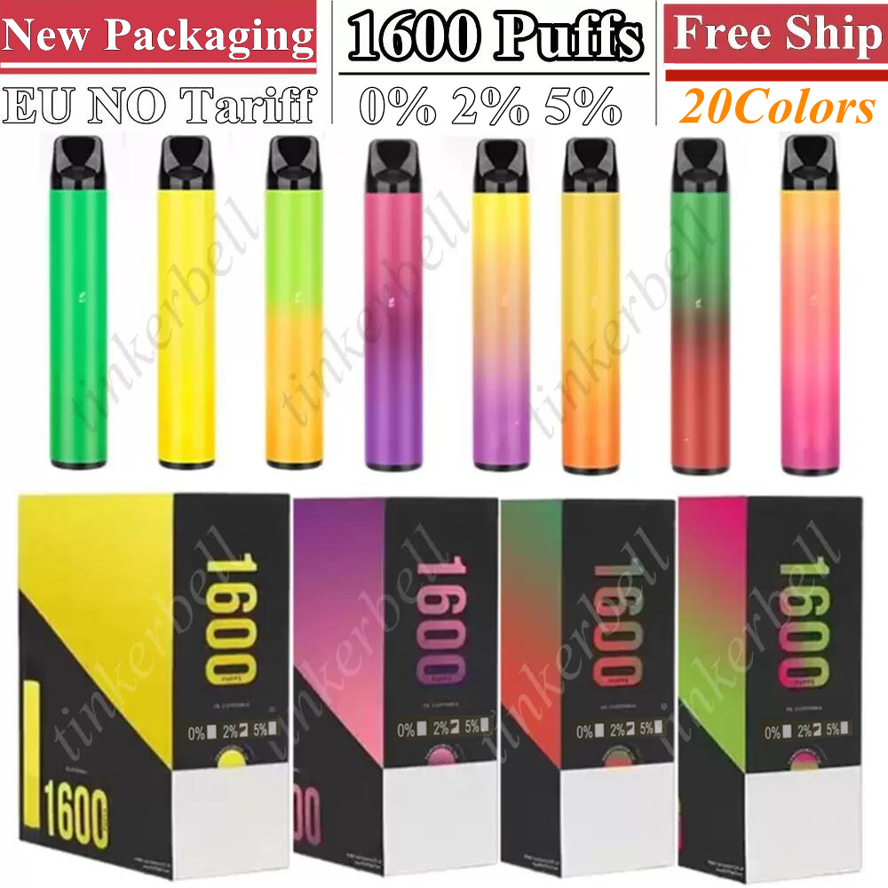 New 1600 Puffs NO Tariff Cigarette Disposable Vape Pen 0% 2% 5% Ecigs 1000mAh Battery 20Colors vs Plus Flex 1600Puffs ELF mini bar ecigar Customize OEM cigar vapor vapors
New 1600 Puffs NO Tariff Cigarette Disposable Vape Pen 0% 2% 5% Ecigs 1000mAh Battery 20Colors vs Plus Flex 1600Puffs ELF mini bar ecigar Customize OEM cigar vapor vapors