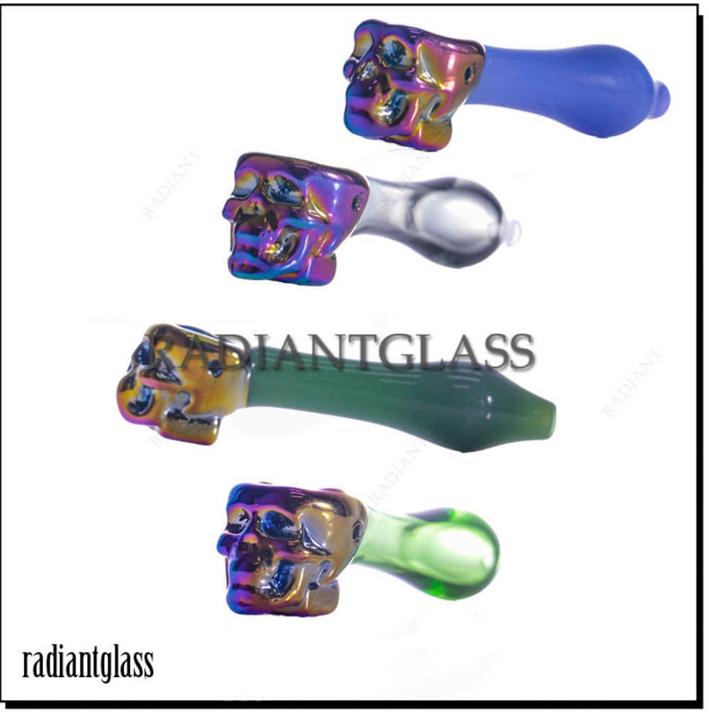 4.4 Inches Oil Burner Pipes Plating Thick skull Smoking Hand spoon Pipe Tobacco Dry Herb For Silicone Bong Glass Bubbler
4.4 Inches Oil Burner Pipes Plating Thick skull Smoking Hand spoon Pipe Tobacco Dry Herb For Silicone Bong Glass Bubbler