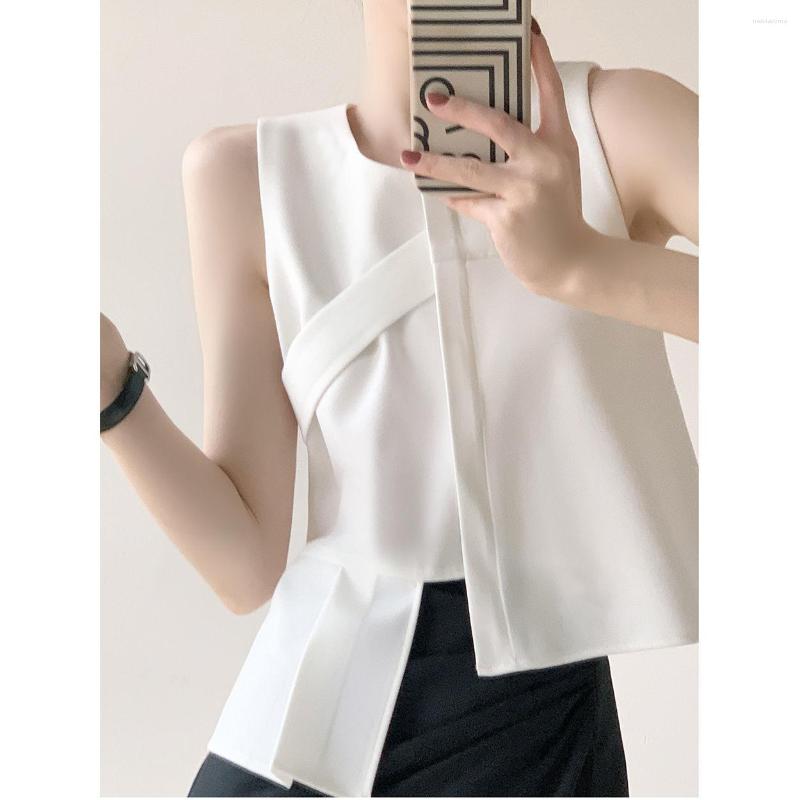 Women' Tanks Women Pure Design Asymmetrical OL Simple Elegant French Style Ladies Fashion Daily Tops Sleeveless Summer All-match Cozy, White
Women' Tanks Women Pure Design Asymmetrical OL Simple Elegant French Style Ladies Fashion Daily Tops Sleeveless Summer All-match Cozy, White