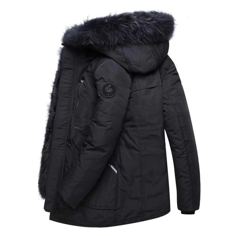 Men's Down Parkas Winter Thick Warm Down Jacket Casual XLong White Duck Down Coats With Hooded Natural Raccoon 35 Degree Outwear 221006, Black
Men's Down Parkas Winter Thick Warm Down Jacket Casual XLong White Duck Down Coats With Hooded Natural Raccoon 35 Degree Outwear 221006, Black