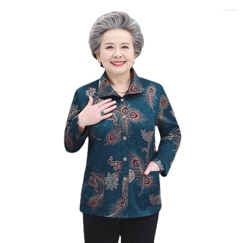 Women's Blouses Women's Spring Autumn Long Sleeve Shirts Middle-aged Old Mother's Casual Print Shirt Loose GrandmaTops Women, Color 1
Women's Blouses Women's Spring Autumn Long Sleeve Shirts Middle-aged Old Mother's Casual Print Shirt Loose GrandmaTops Women, Color 1
