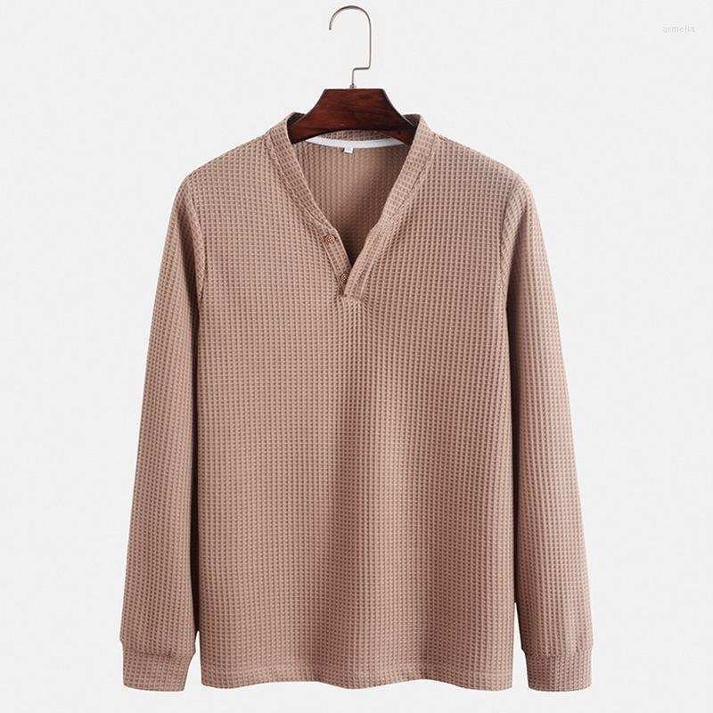 Men' T Shirts Top Selling Product In 2022 Autumn T-shirt Fashion V-neck Long-sleeved Solid Color Clothing, Khaki 
Men' T Shirts Top Selling Product In 2022 Autumn T-shirt Fashion V-neck Long-sleeved Solid Color Clothing, Khaki