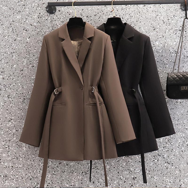 Women's Suits Femme Top Blazer Women 2022 Autumn Temperament Waist Loose Elegant Thin Suit Jacket Female Casual Blazers Outerwear G1789, Black
Women's Suits Femme Top Blazer Women 2022 Autumn Temperament Waist Loose Elegant Thin Suit Jacket Female Casual Blazers Outerwear G1789, Black