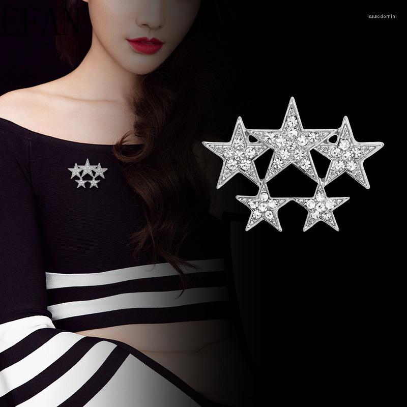 Brooches High-grade Korean Fashion Romantic Full Of Rhinestone Five-pointed Star Metal Brooch Lapel Pin Clothing Accessories
Brooches High-grade Korean Fashion Romantic Full Of Rhinestone Five-pointed Star Metal Brooch Lapel Pin Clothing Accessories