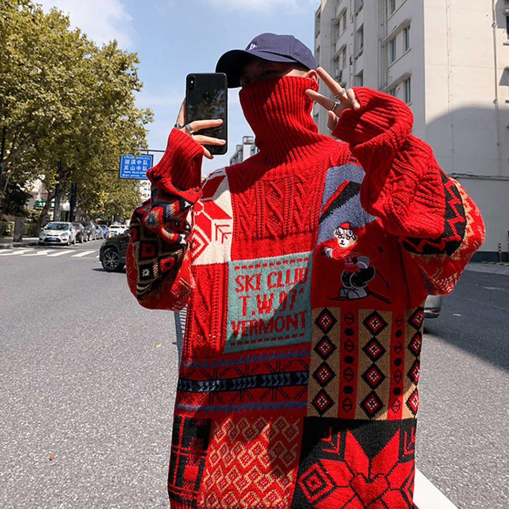 Men's Sweaters Mens Turtleneck Sweater Christmas Ski Graphic Autumn Winter sweaters Male Pullovers Unsex Y2K Hrajuku Men Clothing 1008, Blue
Men's Sweaters Mens Turtleneck Sweater Christmas Ski Graphic Autumn Winter sweaters Male Pullovers Unsex Y2K Hrajuku Men Clothing 1008, Blue