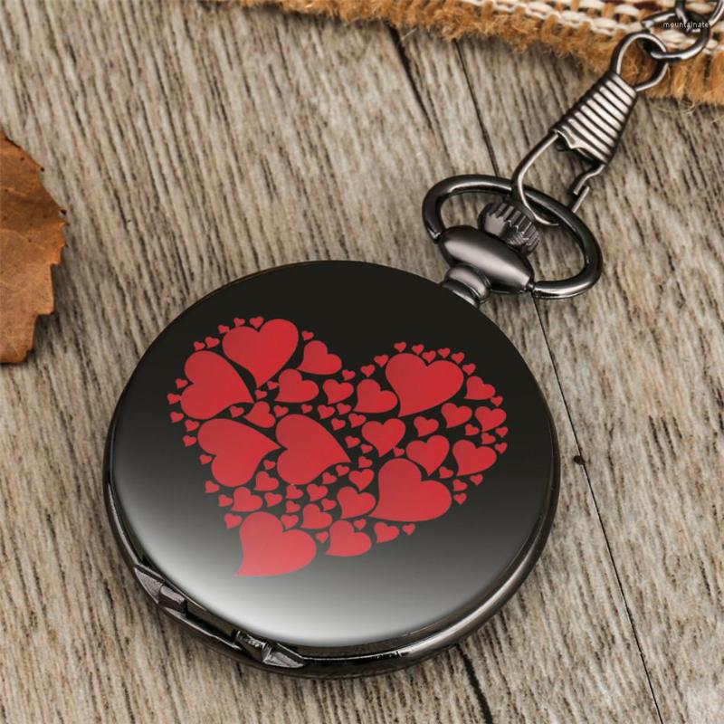 Pocket Watches Hearts Printed Quartz Watch Retro Pendant Fob Chain Clock Trendy Vintage Gifts Men Women, With pocket chain
Pocket Watches Hearts Printed Quartz Watch Retro Pendant Fob Chain Clock Trendy Vintage Gifts Men Women, With pocket chain
