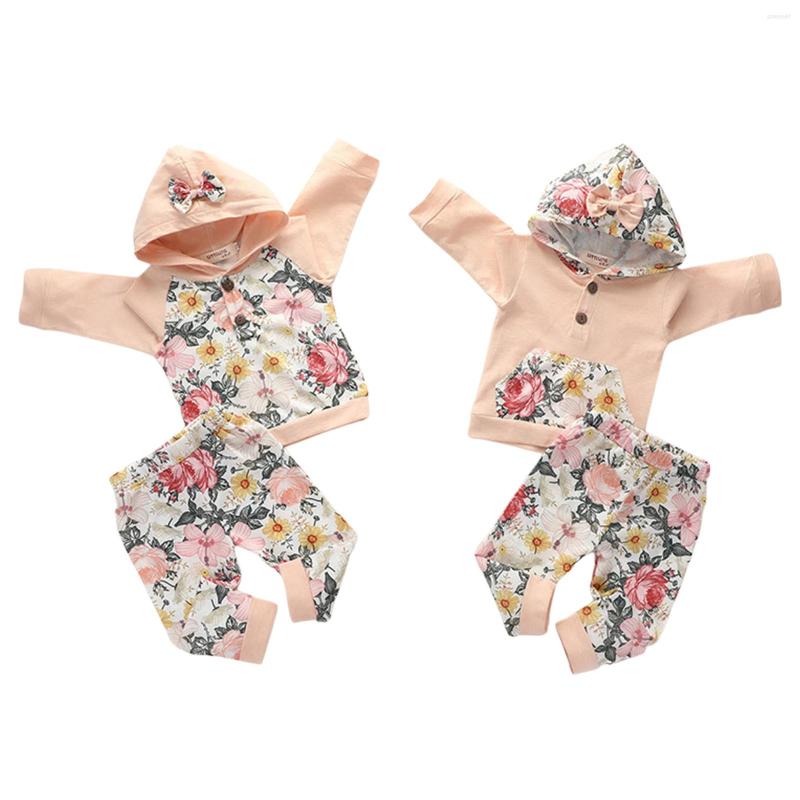 Clothing Sets Infant Baby Girls Two-piece Clothes Set Apricot Floral Printed Pattern Hooded Pullover And Pants
Clothing Sets Infant Baby Girls Two-piece Clothes Set Apricot Floral Printed Pattern Hooded Pullover And Pants