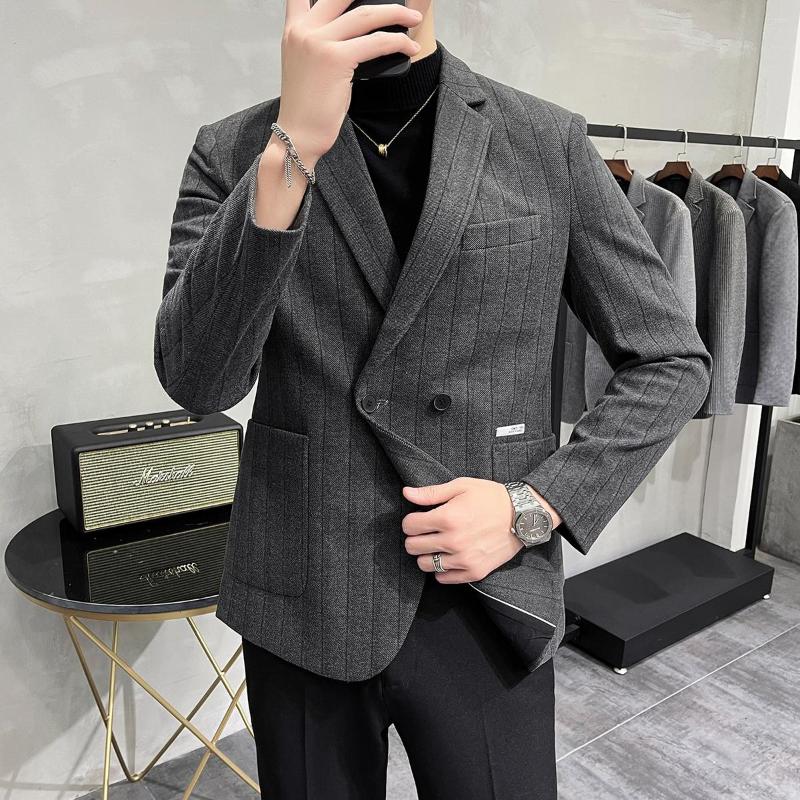 Men's Suits Autumn Winter Men Blazers Slim Wedding Business Casual Suit Jacket Double Breasted Streetwear Social Dress Coat Costume Homme, Gray
Men's Suits Autumn Winter Men Blazers Slim Wedding Business Casual Suit Jacket Double Breasted Streetwear Social Dress Coat Costume Homme, Gray