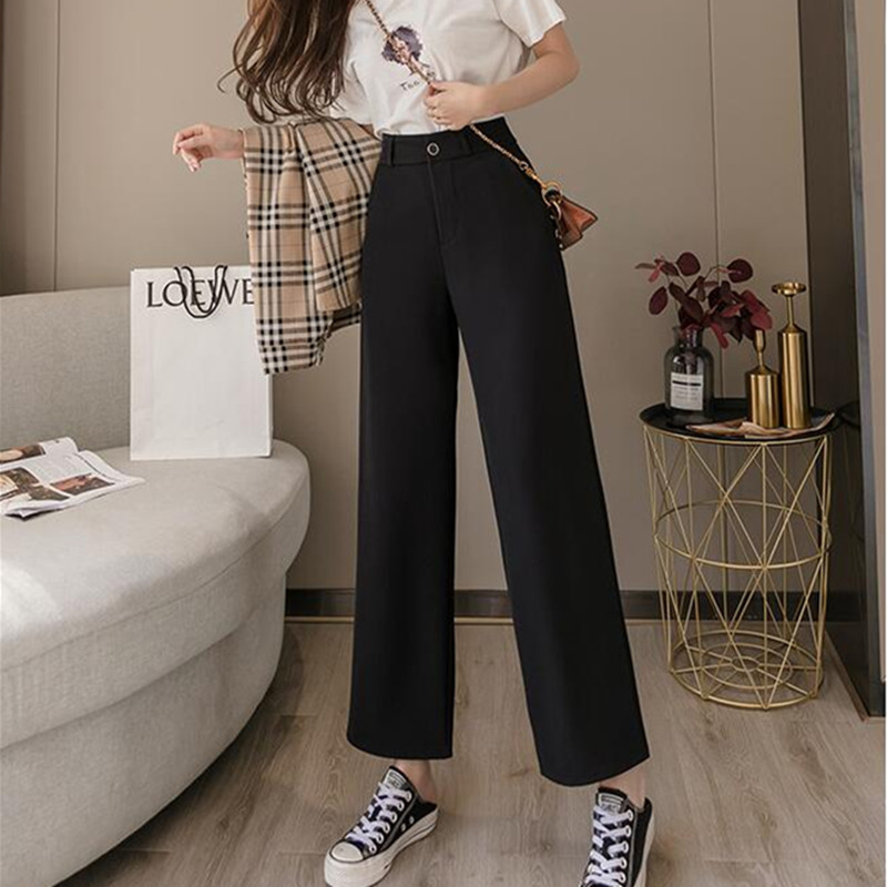 Womens Pants Capris Sweatpants Women Clothes Pants Streetwear Summer Fashion Korean Style Wide Leg Harajuku Baggy Black High Waisted Vintage 221007