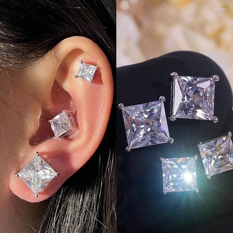 Stud Earrings 6/8/10mm Classic Square Cubic Zirconia For Women Men Shiny Crystal Wedding Party Jewelry Accessories
Stud Earrings 6/8/10mm Classic Square Cubic Zirconia For Women Men Shiny Crystal Wedding Party Jewelry Accessories