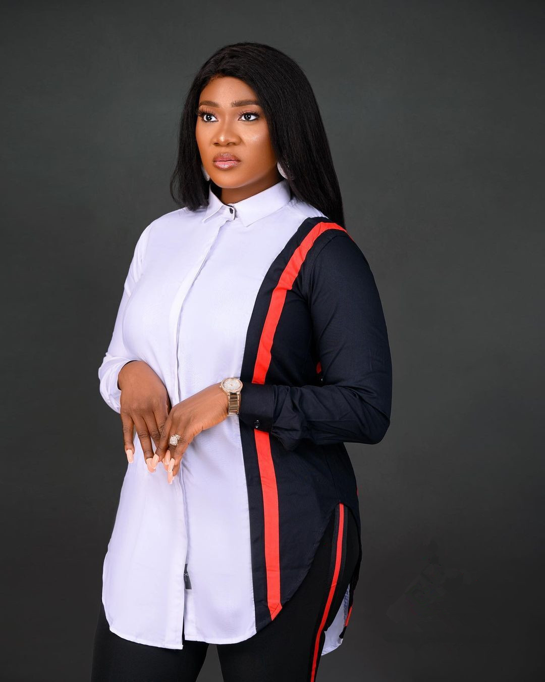 Women's Two Piece Pants 2 Two Piece Set Stripe Print Long Sleeve Blouse Tops And Pant Suits Spring Autumn Women Set Sheath Matching Fashion Outfi