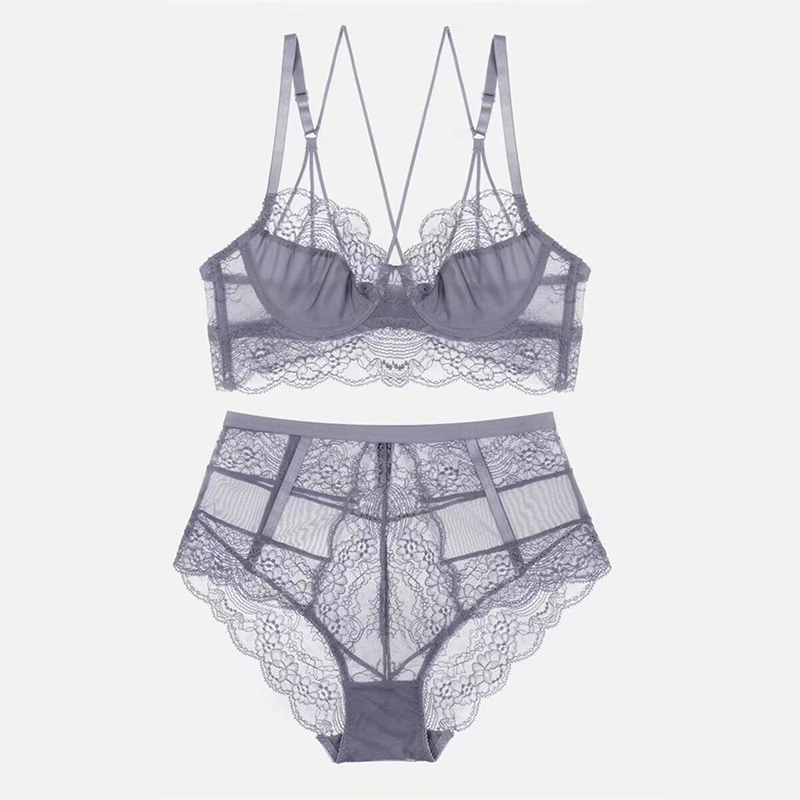 Bras Set 's French Ultra thin Lace Beauty Back Underwear Sexy Gathered Ladies Bra Set Transparent Comfortable And Breathable 221006, Gray
Bras Set 's French Ultra thin Lace Beauty Back Underwear Sexy Gathered Ladies Bra Set Transparent Comfortable And Breathable 221006, Gray