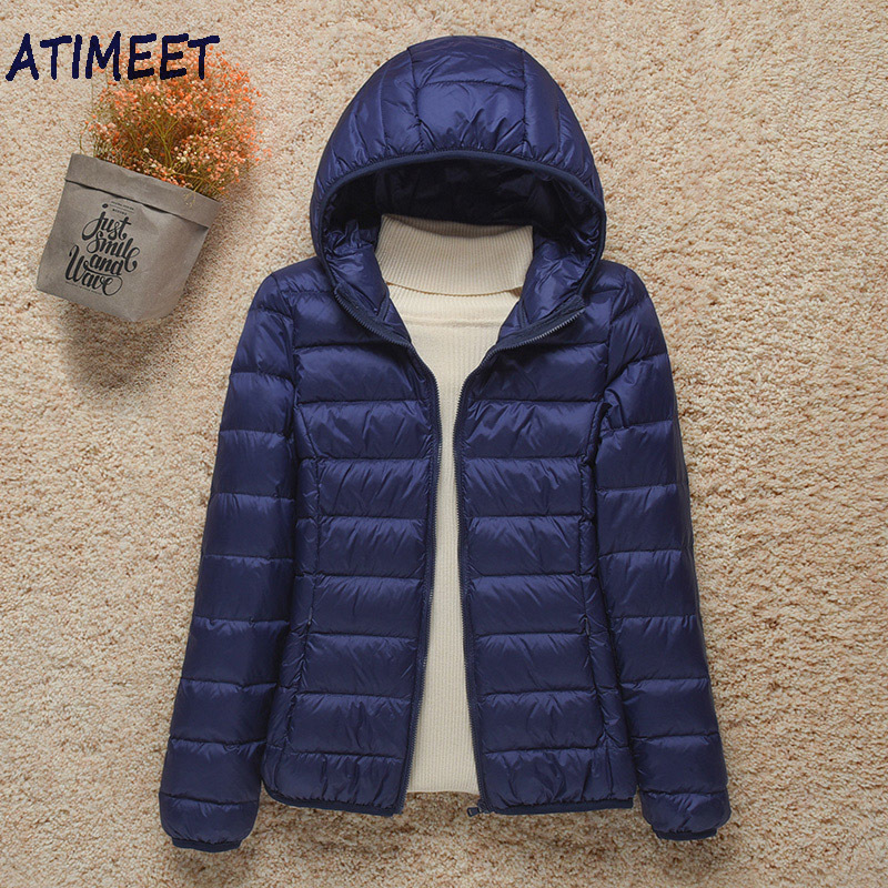Women's Down Parkas Women Thin Down Jacket White Duck Down Ultralight Jackets Autumn And Winter Warm Coats Portable Outwear 221007