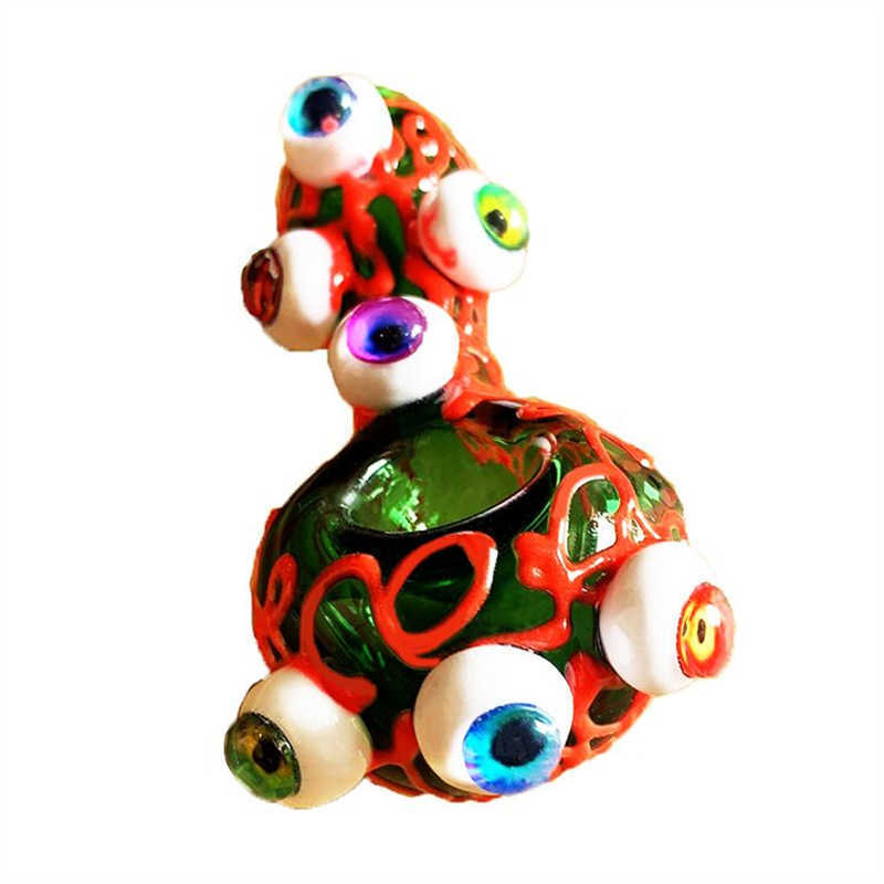 3D Multi- eyes Glass Water Pipe Smoking Accessories Glow in the Dark Hand Spoon Pipes Luminous
3D Multi- eyes Glass Water Pipe Smoking Accessories Glow in the Dark Hand Spoon Pipes Luminous