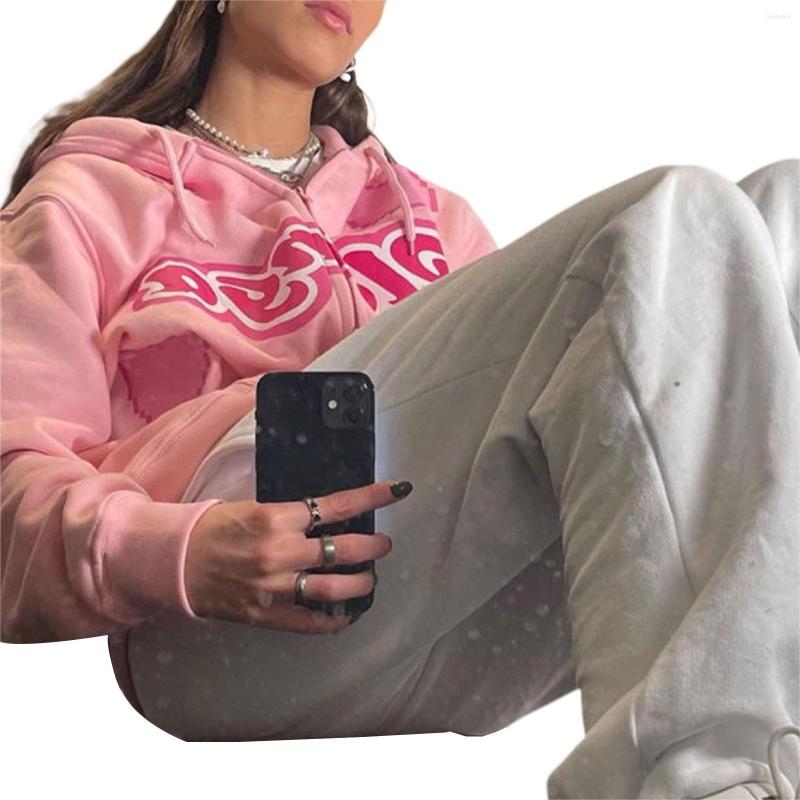 Women' Hoodies Breathable Girls Long Sleeve Outwear Ladies Creative Letter Printing Zipper Hoodie Coat Casual Loose Hooded Cardigan, Pink
Women' Hoodies Breathable Girls Long Sleeve Outwear Ladies Creative Letter Printing Zipper Hoodie Coat Casual Loose Hooded Cardigan, Pink