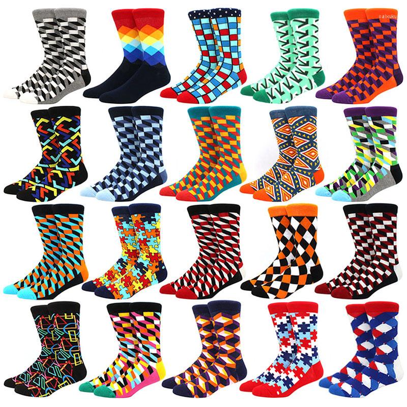 Men's Socks Customized Funny Happy Diamond Pattern Argyle Geometric Large Size Combed Cotton Middle Tube, No.4
Men's Socks Customized Funny Happy Diamond Pattern Argyle Geometric Large Size Combed Cotton Middle Tube, No.4
