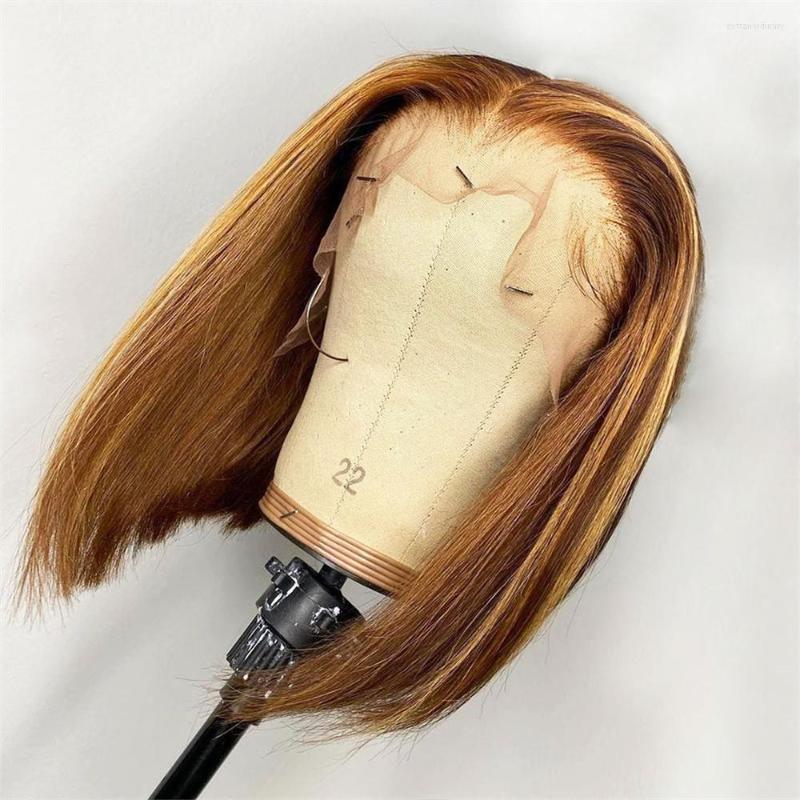 Highlight Short Bob Honey Blonde 13x4 Transparent Lace Frontal Human Hair Wigs 180 Brazilian Remy Parksonhai, Picture shown
Highlight Short Bob Honey Blonde 13x4 Transparent Lace Frontal Human Hair Wigs 180 Brazilian Remy Parksonhai, Picture shown