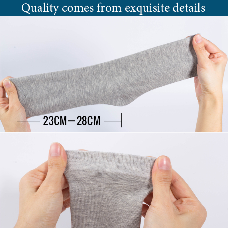 Mens Socks HSS Cotton styles 10 Pairs Lot Black Business Men Breathable Spring Summer for Male US size6512 221007