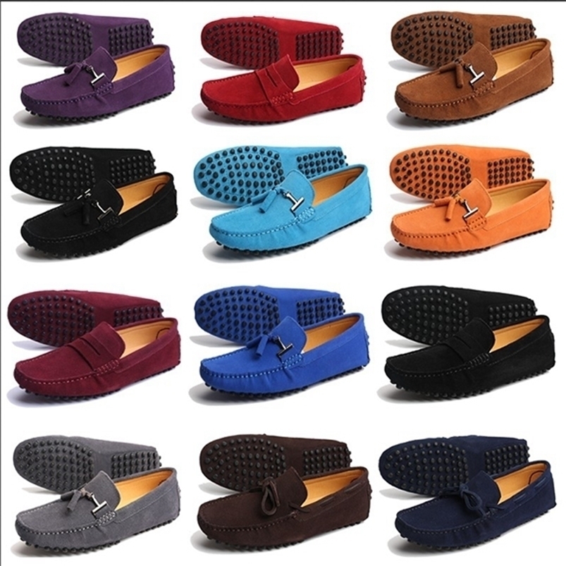 Dress Shoes Summer Genuine Leather Men Fashion Suede Casual 12 Color Loafers Soft Driving Moccasins Big Size 3846 221006, 101royal blue
Dress Shoes Summer Genuine Leather Men Fashion Suede Casual 12 Color Loafers Soft Driving Moccasins Big Size 3846 221006, 101royal blue