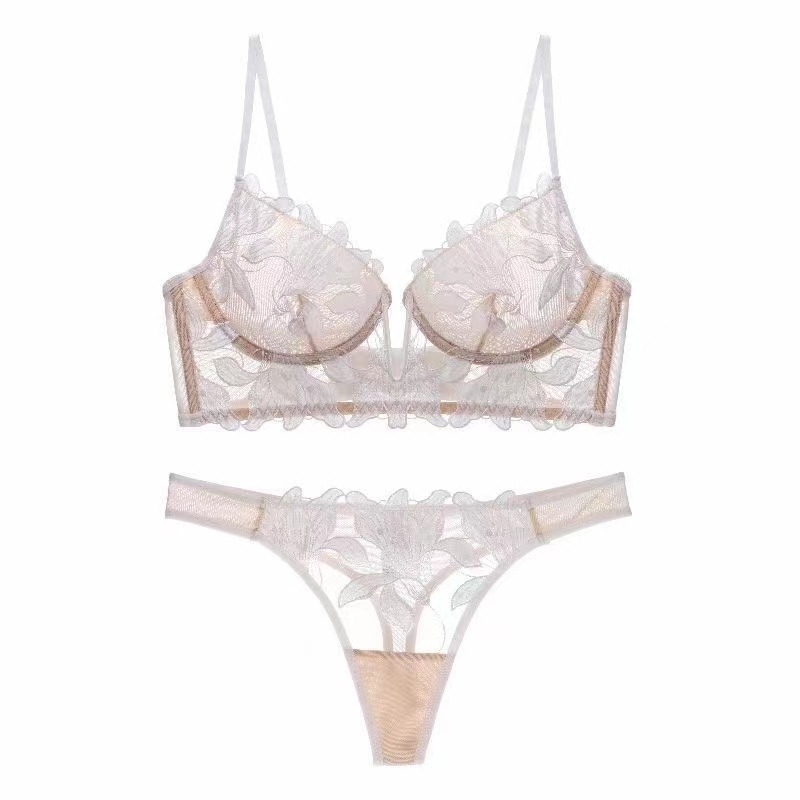 Bras Sets Europe the United States embroidery lace underwear sexy deep V female ultra thin big chest small gathered Bra set 221006, White
Bras Sets Europe the United States embroidery lace underwear sexy deep V female ultra thin big chest small gathered Bra set 221006, White