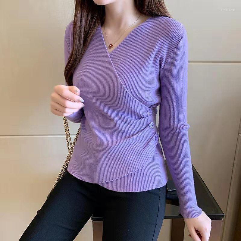 Women' Sweaters Spring And Autumn Women' Korean Slim Sweater With Knitted Base Coat Long Sleeve Female Cross V-neck Top, Ginger
Women' Sweaters Spring And Autumn Women' Korean Slim Sweater With Knitted Base Coat Long Sleeve Female Cross V-neck Top, Ginger
