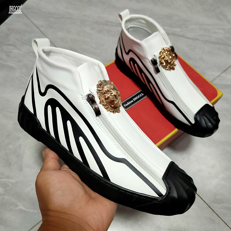 New men's high top plate shoes breathable zipper sportswear Soft sole athletic shoe Zapatos Hombre A3, Style1
New men's high top plate shoes breathable zipper sportswear Soft sole athletic shoe Zapatos Hombre A3, Style1