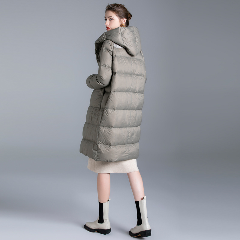 Women's Down Parkas Women's Down Jacket Long Winter Oversized Warm Thick Casual Coat Female High Street Bat Sleeve Loose Down Parkas Parks 2