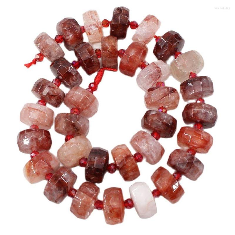 Beads APDGG 8x15mm 15.5" Natural Red Rutilated Quartz Gems Stone Rondelle Faceted For Necklace Bracelet Jewelry DIY
Beads APDGG 8x15mm 15.5" Natural Red Rutilated Quartz Gems Stone Rondelle Faceted For Necklace Bracelet Jewelry DIY