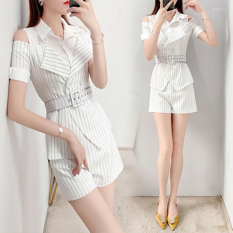Women' Tracksuits Summer Women Short Sleeve Blazers Shorts Suit High-Waist 2 Piece Set 2022 Ladies Outfits Sets Office Work Wear Y444
Women' Tracksuits Summer Women Short Sleeve Blazers Shorts Suit High-Waist 2 Piece Set 2022 Ladies Outfits Sets Office Work Wear Y444