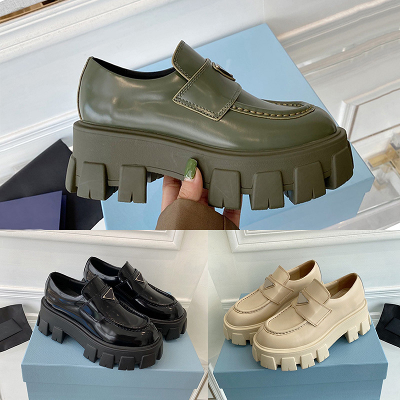 Dress Shoes Monolith Loafers Designer Pumps Penny Loafer Black Beige Brushed Leather Women Chunky Rubber Lug Sole Lady Classic, 2# shoe box
Dress Shoes Monolith Loafers Designer Pumps Penny Loafer Black Beige Brushed Leather Women Chunky Rubber Lug Sole Lady Classic, 2# shoe box