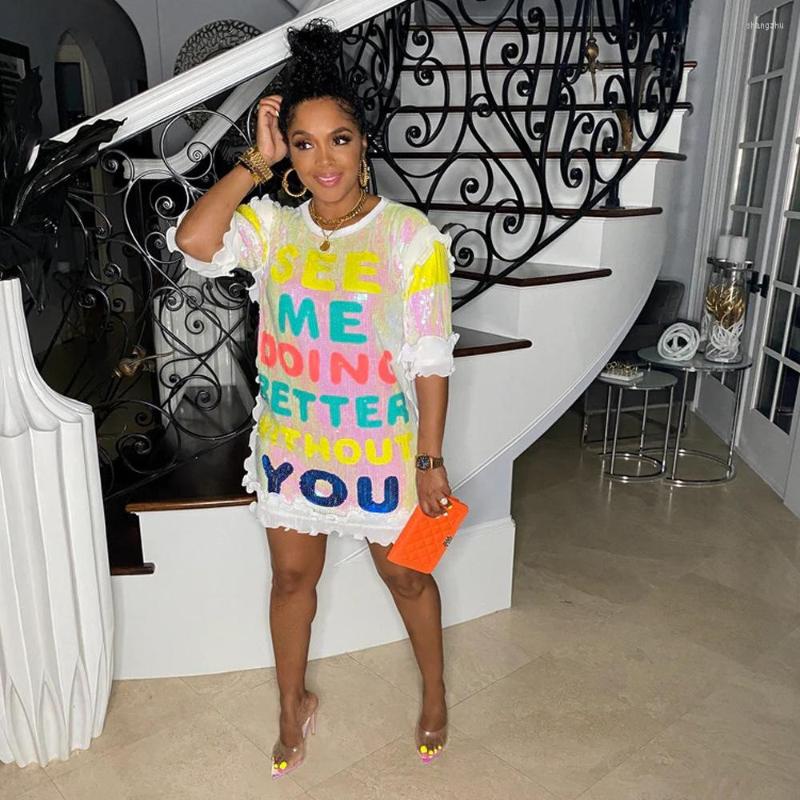 Casual Dresses Women Alphabet Velvet Sequin O Neck Half Sleeve T-Shirt Style Slim Dress 2022 Fall Summer Streetwear Sexy Mini Skirt, Black
Casual Dresses Women Alphabet Velvet Sequin O Neck Half Sleeve T-Shirt Style Slim Dress 2022 Fall Summer Streetwear Sexy Mini Skirt, Black