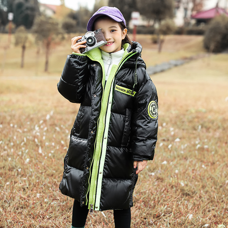 Down Coat 30 Children Winter Warm Thicken Plus velvet Jacket teen Hooded waterproof kids Parka Outerwear Boys Clothing girls clothes 221007