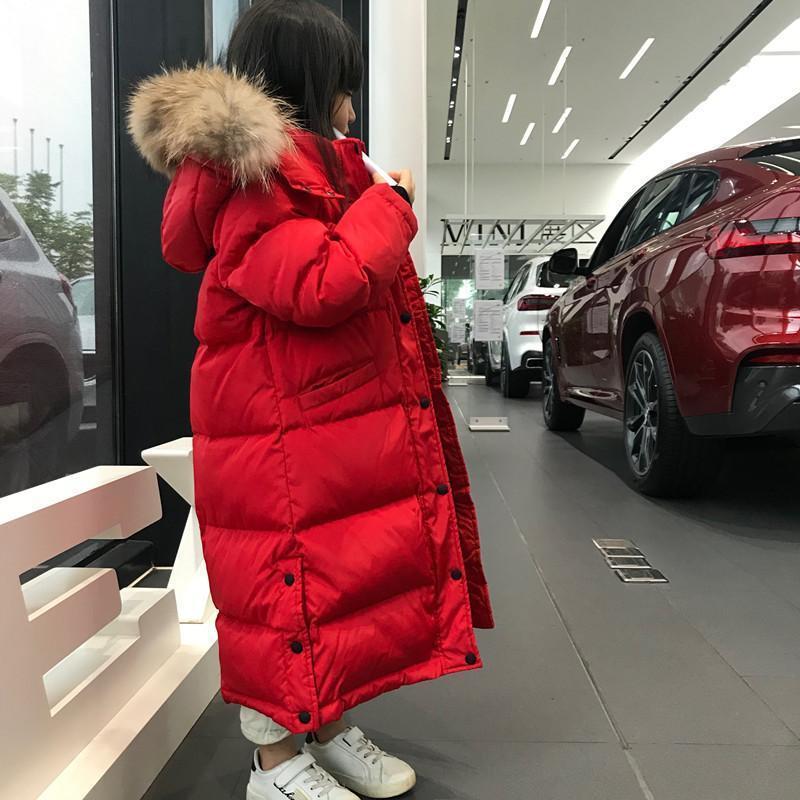 Down Coat Winter Jacket For Girls Hooded Warm Thick Children Long 3 12 Years Kids Teenage Parka Outerwear Clothing Snowsuit 221007