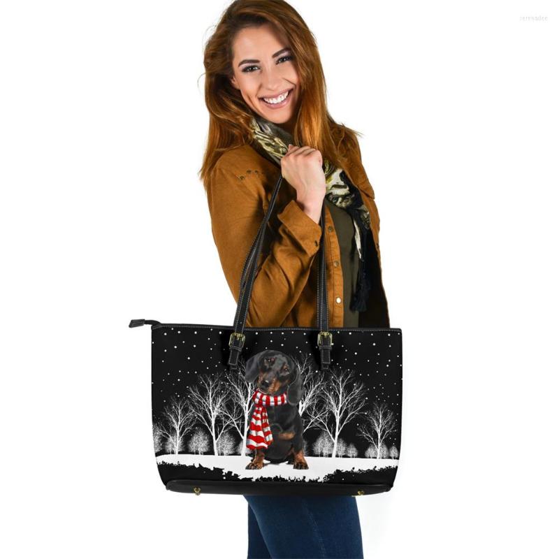 Evening Bags Cute Dachshund Print Black Leather Handbags For Women 2022 Luxury Women's Shoulder Bag Female Casual Pu Crossbody Tote
Evening Bags Cute Dachshund Print Black Leather Handbags For Women 2022 Luxury Women's Shoulder Bag Female Casual Pu Crossbody Tote