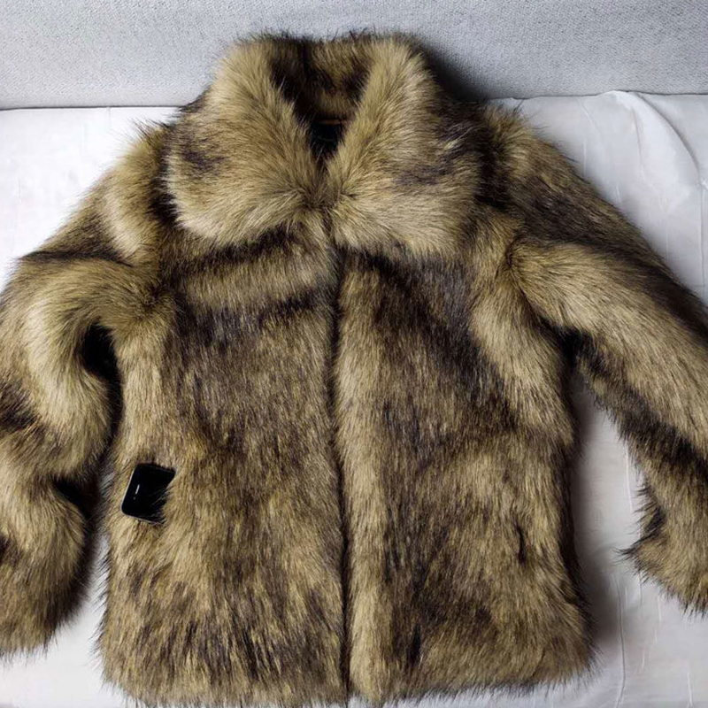 Mens Fur Faux High Quality jacket mens winter plush keep warm collar thickened Male mink coat fur allinone Men Clothing 2201006