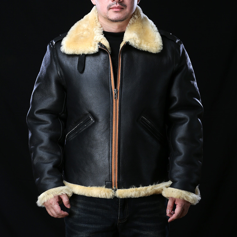Men' Leather Faux Leather 0969 Avfly European Size High Quality Super Warm Genuine Sheep Leather Coat Mens Big B3 Shearling Bomber Military Fur Jacket 221006, Beige
Men' Leather Faux Leather 0969 Avfly European Size High Quality Super Warm Genuine Sheep Leather Coat Mens Big B3 Shearling Bomber Military Fur Jacket 221006, Beige