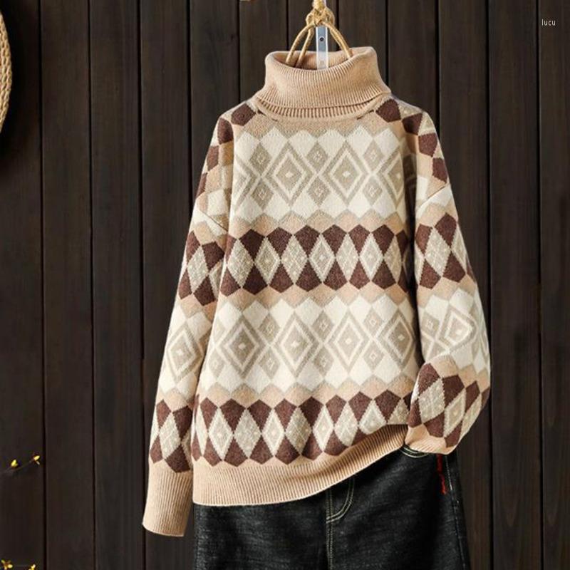 Women's Sweaters Urifens 2022 Winter Original Art Retro Loose Lazy Wind Turtleneck Sweater Women Wild Thick Knitted Bottoming Shirt Pullover, Black
Women's Sweaters Urifens 2022 Winter Original Art Retro Loose Lazy Wind Turtleneck Sweater Women Wild Thick Knitted Bottoming Shirt Pullover, Black
