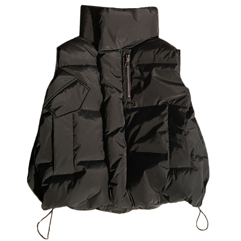 Women's Vests Autumn Winter Down Women Short Vest Windbreaker Thick Warm Coat Gilets Sleeveless Jacket Weste 221007
